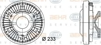 Вентилятор охлаждения радиатора (двигателя) BEHR/HELLA/PAGID 8MV 376 728-381