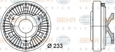 8MV 376 728-401 BEHR/HELLA/PAGID Вентилятор охлаждения радиатора (двигателя)