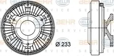 Вентилятор охлаждения радиатора (двигателя) BEHR/HELLA/PAGID 8MV 376 730-061