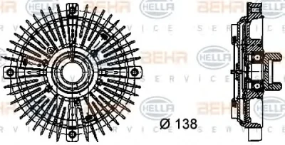 Вентилятор охлаждения радиатора (двигателя) BEHR/HELLA/PAGID 8MV 376 732-021