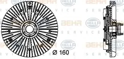 Вентилятор охлаждения радиатора (двигателя) BEHR/HELLA/PAGID 8MV 376 732-031