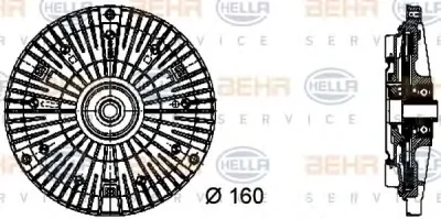 8MV 376 732-061 BEHR/HELLA/PAGID Вентилятор охлаждения радиатора (двигателя)
