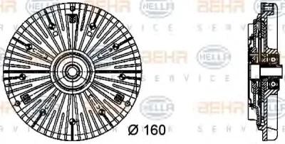 8MV 376 732-071 BEHR/HELLA/PAGID Вентилятор охлаждения радиатора (двигателя)