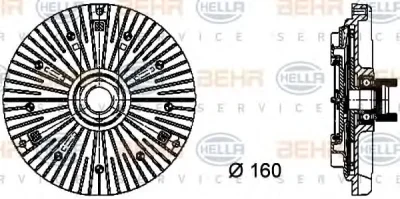 8MV 376 732-111 BEHR/HELLA/PAGID Вентилятор охлаждения радиатора (двигателя)