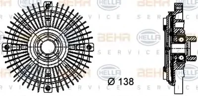 Вентилятор охлаждения радиатора (двигателя) BEHR/HELLA/PAGID 8MV 376 732-211