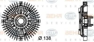 8MV 376 732-231 BEHR/HELLA/PAGID Вентилятор охлаждения радиатора (двигателя)