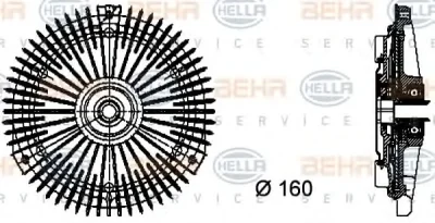 Вентилятор охлаждения радиатора (двигателя) BEHR/HELLA/PAGID 8MV 376 732-251