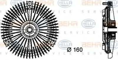 8MV 376 732-331 BEHR/HELLA/PAGID Вентилятор охлаждения радиатора (двигателя)