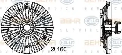 8MV 376 732-441 BEHR/HELLA/PAGID Вентилятор охлаждения радиатора (двигателя)