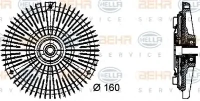 8MV 376 732-451 BEHR/HELLA/PAGID Вентилятор охлаждения радиатора (двигателя)