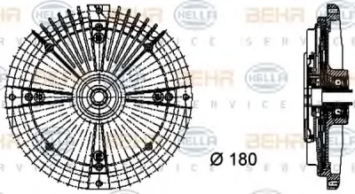 8MV 376 732-461 BEHR/HELLA/PAGID Вентилятор охлаждения радиатора (двигателя)