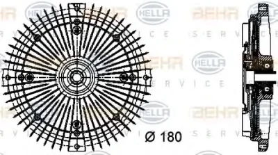 8MV 376 732-481 BEHR/HELLA/PAGID Вентилятор охлаждения радиатора (двигателя)