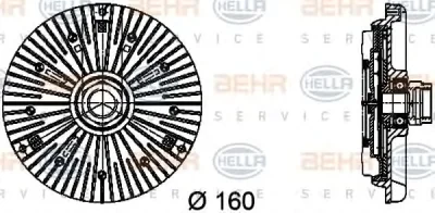 Вентилятор охлаждения радиатора (двигателя) BEHR/HELLA/PAGID 8MV 376 734-451