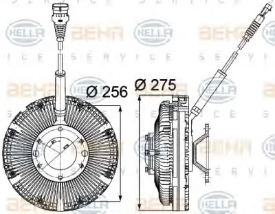 8MV 376 734-781 BEHR/HELLA/PAGID Вентилятор охлаждения радиатора (двигателя)