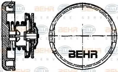 8MY 376 742-231 BEHR/HELLA/PAGID Крышка радиатора