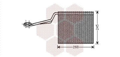 0300V322 VAN WEZEL Испаритель, кондиционер