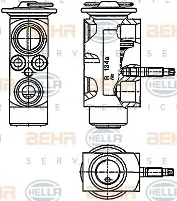 8UW 351 234-201 BEHR/HELLA/PAGID Расширительный клапан кондиционера