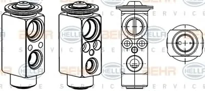 Расширительный клапан кондиционера BEHR/HELLA/PAGID 8UW 351 234-431