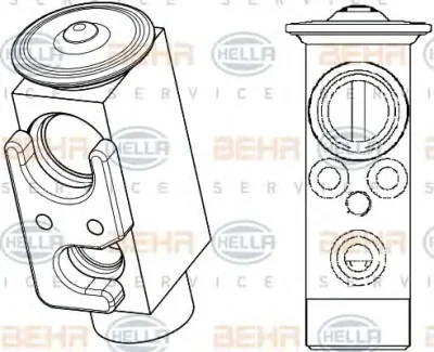 Расширительный клапан кондиционера BEHR/HELLA/PAGID 8UW 351 234-501
