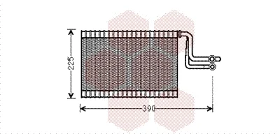 0600V365 VAN WEZEL Испаритель, кондиционер