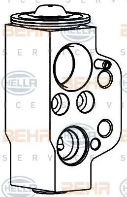 8UW 351 234-561 BEHR/HELLA/PAGID Расширительный клапан кондиционера