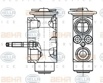 8UW 351 239-271 BEHR/HELLA/PAGID Расширительный клапан кондиционера