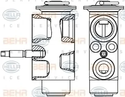 8UW 351 239-601 BEHR/HELLA/PAGID Расширительный клапан кондиционера