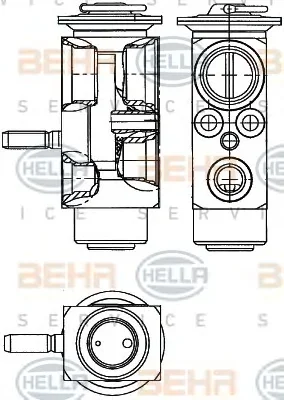 8UW 351 239-611 BEHR/HELLA/PAGID Расширительный клапан кондиционера