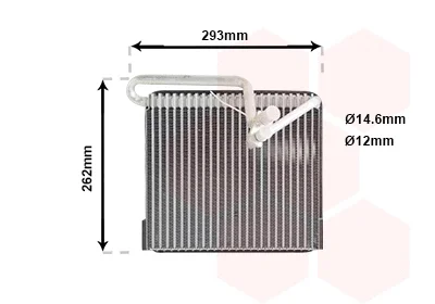 3700V372 VAN WEZEL Испаритель, кондиционер