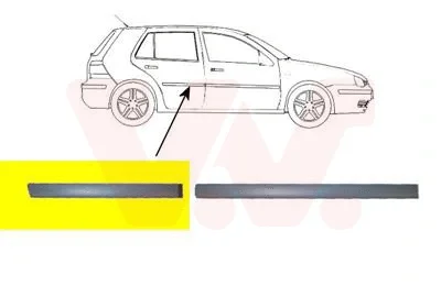 5888406 VAN WEZEL Облицовка / защитная накладка, дверь