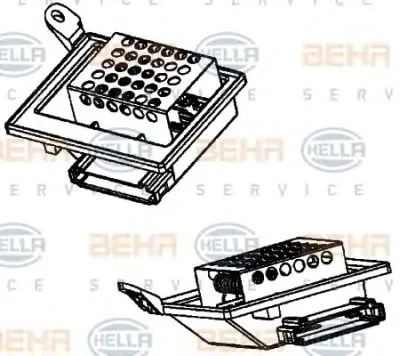 Резистор печки (отопителя) BEHR/HELLA/PAGID 9ML 351 332-211