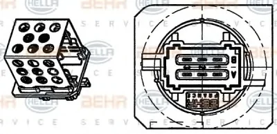 Резистор печки (отопителя) BEHR/HELLA/PAGID 9ML 351 332-271