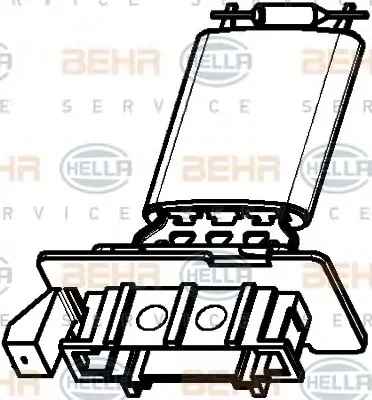 9ML 351 332-371 BEHR/HELLA/PAGID Резистор печки (отопителя)