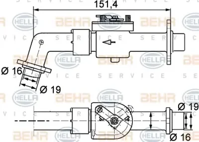 Клапан системы отопления BEHR/HELLA/PAGID 9XL 351 328-111
