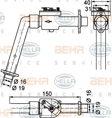 Клапан системы отопления BEHR/HELLA/PAGID 9XL 351 328-121