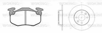 80443.01 WOKING Комплект тормозов, дисковый тормозной механизм