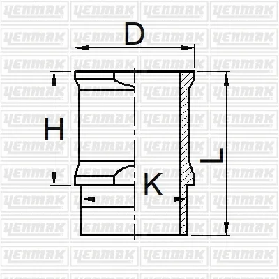 Гильза цилиндра YENMAK 51-05872-000