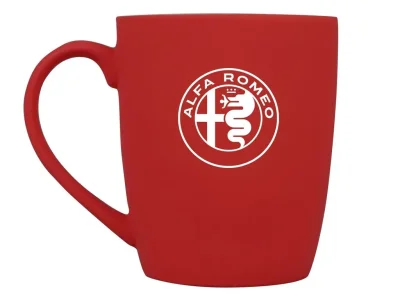 Фарфоровая кружка Alfa Romeo Logo Mug, Soft-touch, 360ml, Red/White FIAT/ALFA/LANCIA 5916A2507