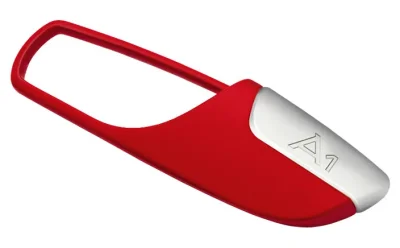 Брелок для ключей Audi A1 key ring red VAG 3181001200