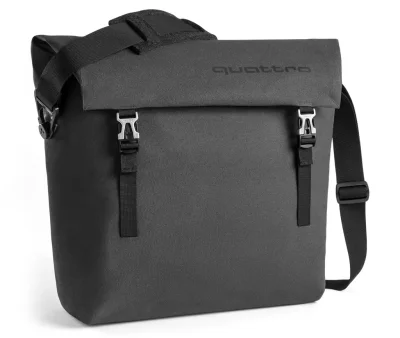 Наплечная сумка Audi quattro Shoulder Bag, Dark Grey VAG 3151800600
