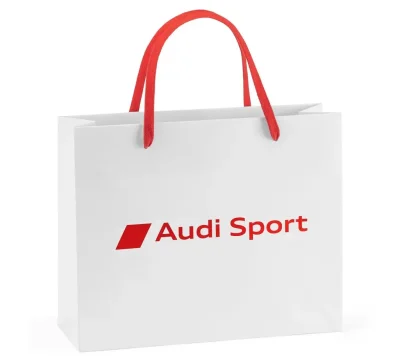 Бумажный подарочный пакет Audi Sport Paper bag, White, Size S VAG 7281900201