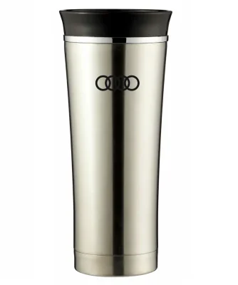 Термокружка Audi Rings Thermo Mug, Silver/Black, 420 ml VAG FKCP5017AIS