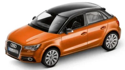 Модель Audi A1 Sportback, Samoa orange, Scale 1 43 VAG 5011201023