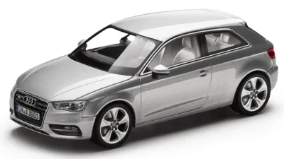 Модель Audi A3, Ice silver, 2013, Scale 1 43 VAG 5011203013