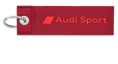 Текстильный брелок Audi Sport Key ring, red VAG 3182000300