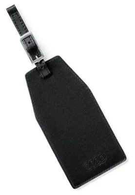 Кожаная багажная бирка Audi Luggage Tag, Leather, Black VAG 3151900700