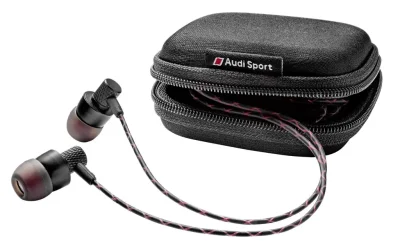 Наушники петельки Audi Sport In Ear Plugs, Black/Red VAG 3291700600