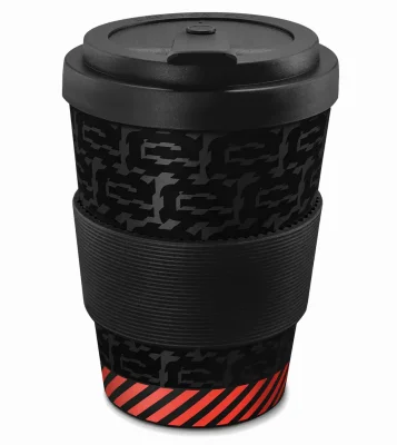 Фарфоровая кружка Audi Mug e-tron, black/orange, NM VAG 3292000800