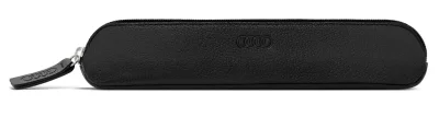 Кожаный футляр для ручек Audi Pencil Case Leather, black VAG 3152101200