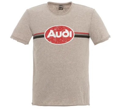 Мужская футболка Audi heritage T-Shirt, Mens, beige VAG 3132000502